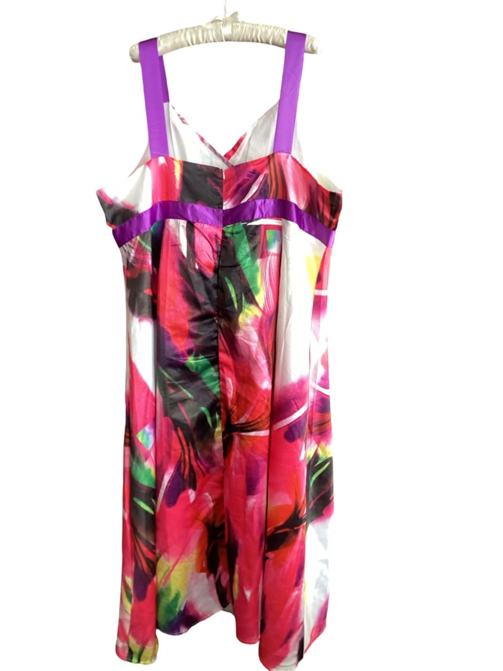 🌂 Vibrant Floral Maxi Dress Size 5X - Picture 4 of 6